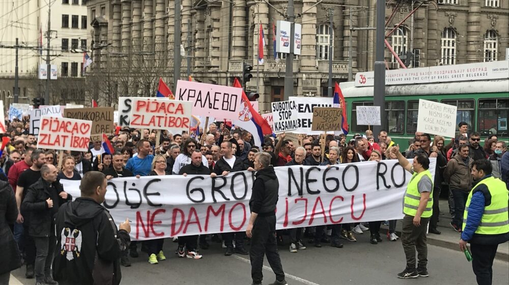 Talas protesta zapljusnuo ulice Beograda 1