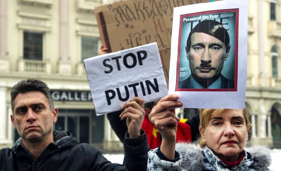 Hiljade demonstranata u evropskim gradovima osudile rusku invaziju na Ukrajinu 1