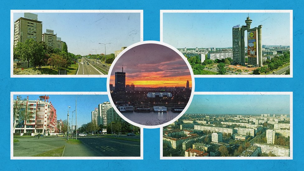 Srbija, Novi Beograd i arhitektura: Razglednica opštine kroz blokove, parkove i betonske objekte 1 Novi Beograd