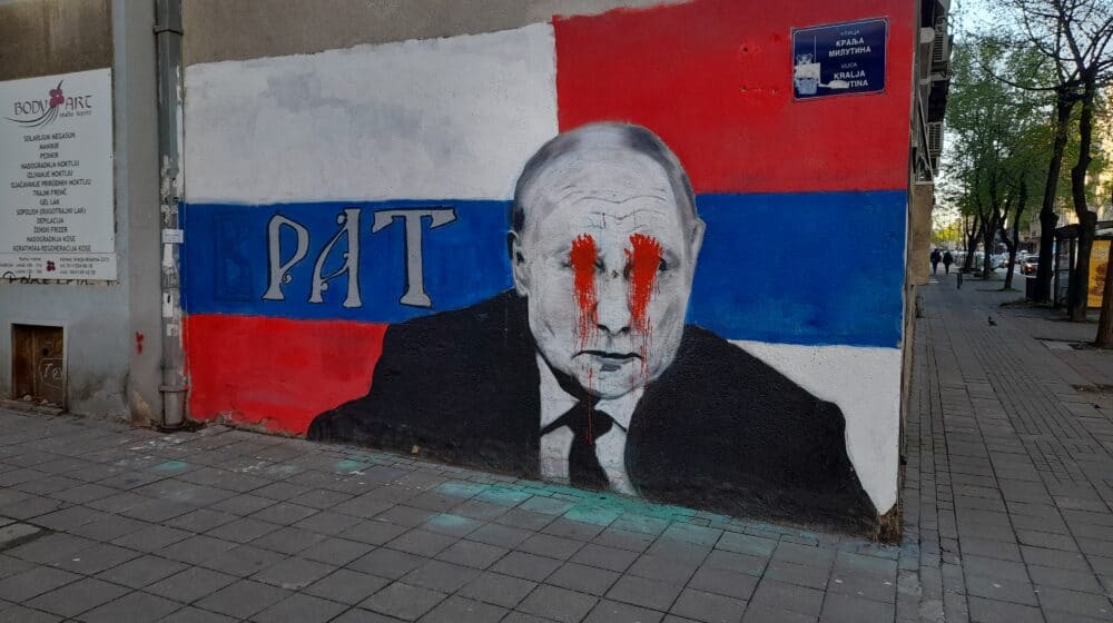 Ponovo prefarban mural Vladimira Putina 1