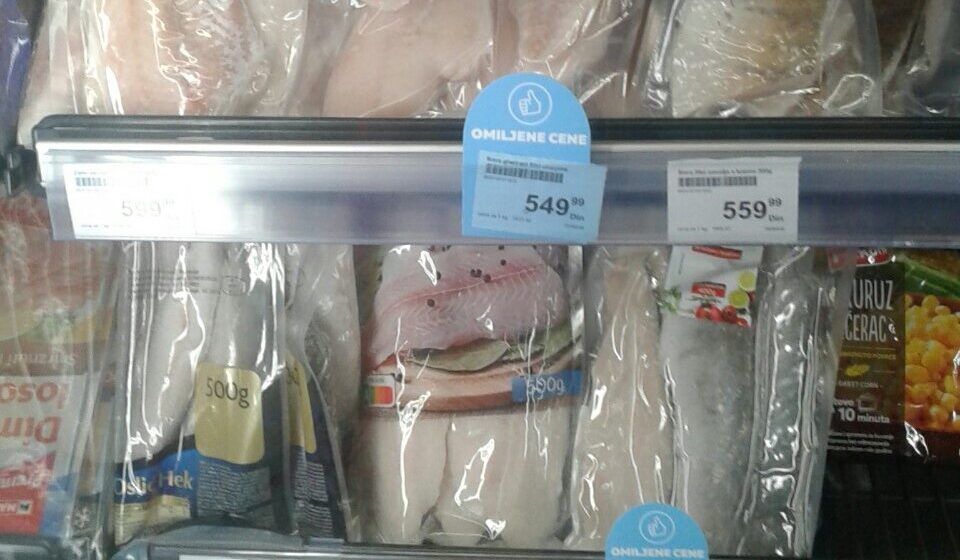 Cene u ribarnicama u Vranju, Subotici, Zaječaru, Nišu, Zrenjaninu, Novom Sadu, Užicu, Kragujevcu, Šapcu, Majdanpeku, Jagodini i Novom Pazaru 1