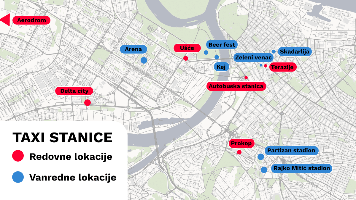 (MAPA) Taksista vas je "opelješio" ili odbio vožnju? Kako prepoznati tzv. "divljake" u Beogradu i tačne lokacije na kojima vrebaju 2