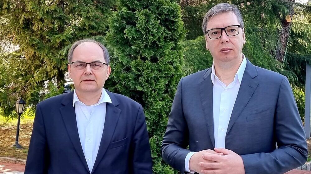 Visoki predstavnik u BiH Kristijan Šmit danas sa predsednikom Srbije Aleksandrom Vučićem 1