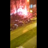 Naprednjaci u Novom Sadu slave uz trubače: Išarane fasade bojama srpske zastave 3
