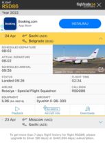 Avion iz predsedničke flote Rusije sleteo jutros u Beograd 4