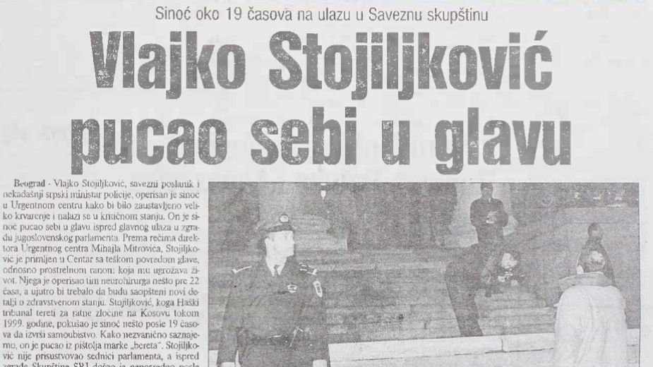Šta je pre 20 godina u oproštajnom pismu Vlajko Stojiljković poručio Vučiću pre nego što je sebi oduzeo život 2