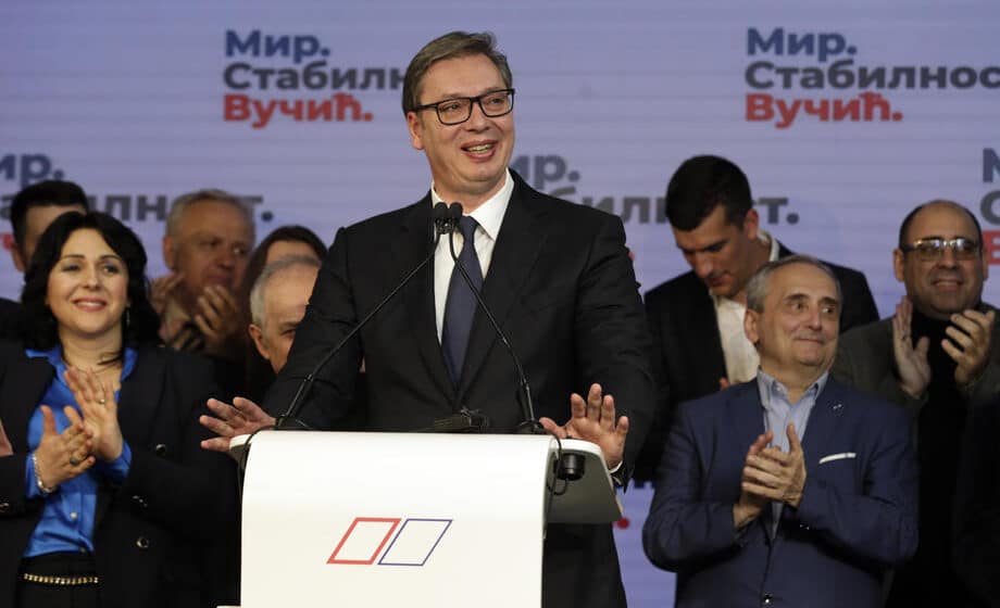 Koji svetski zvaničnici su čestitali Vučiću pobedu na predsedničkim izborima? 1