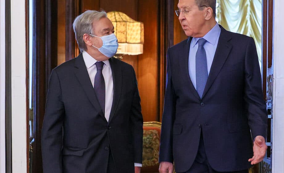 Gutereš: Razgovor bio "veoma otvoren", Lavrov: Previše rano za posredovanje u pregovorima 1