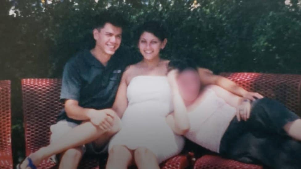 Tom Justice sitting with his girlfriend Bari