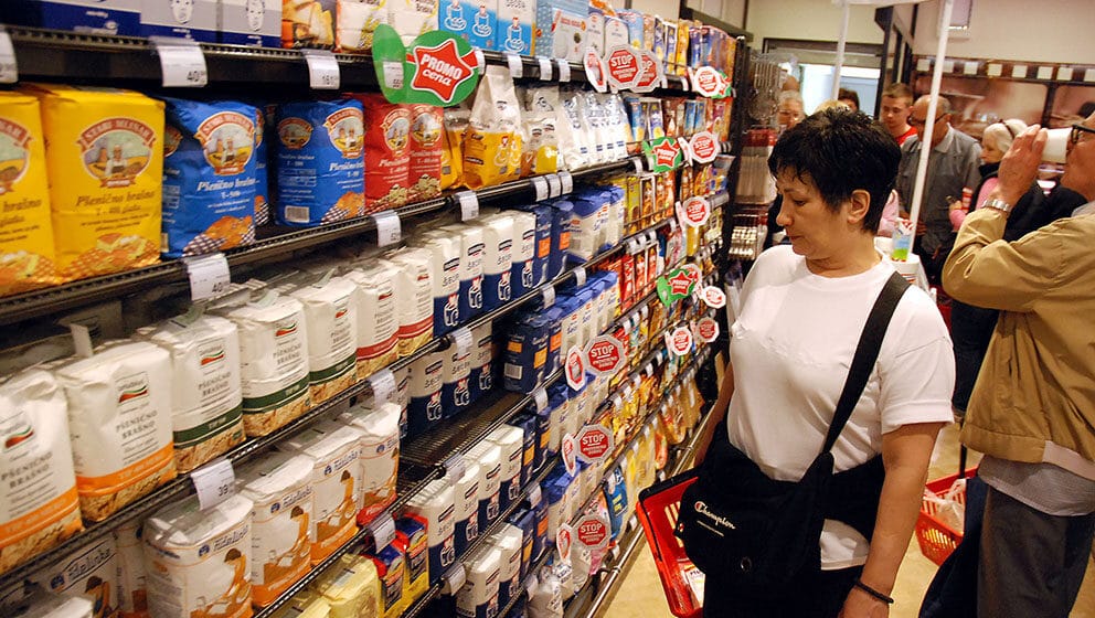 Cene osnovnih životnih namirnica ostaju iste do kraja aprila 1