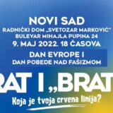 Tribina “RAT i ‘BRAT’ – Koja je Tvoja crvena linija?” 9. maja u Novom Sadu 9