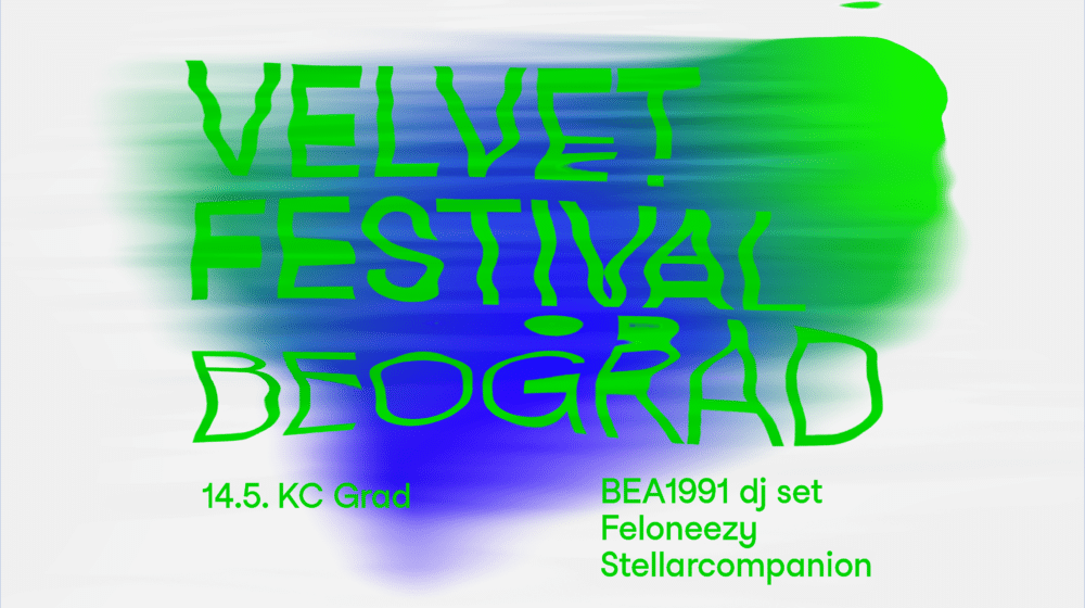 Velvet Festival u subotu dolazi u KC Grad, nastupaju BEA1991, Feloneezy i Stellarcompanion 1
