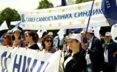 Sindikalisti iz cele Srbije na protestu u Leskovcu poručili da neće više da ćute 4
