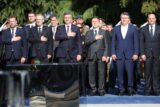 Okučani: Venci, sveće i zahvalnost državnog vrha Hrvatske poginulim u Bljesku 5