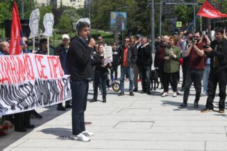 Prvomajski protest u Beogradu Borba za bezbedan rad, kolektivne ugovore i dostojanstvene zarade (FOTO) 2
