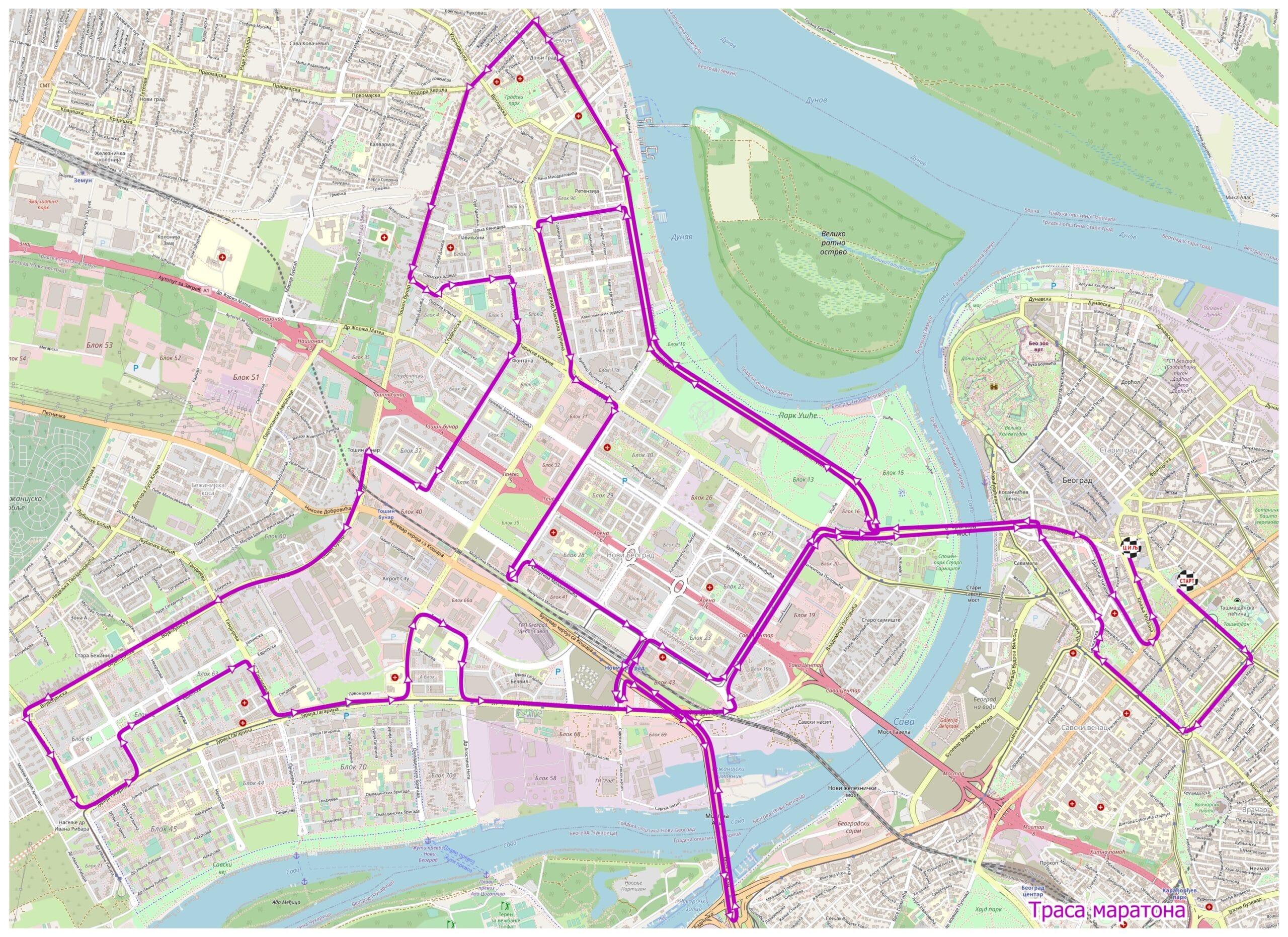 (MAPA) Izmena saobraćaja zbog maratona: Detaljan spisak i satnica zatvaranja ulica 5