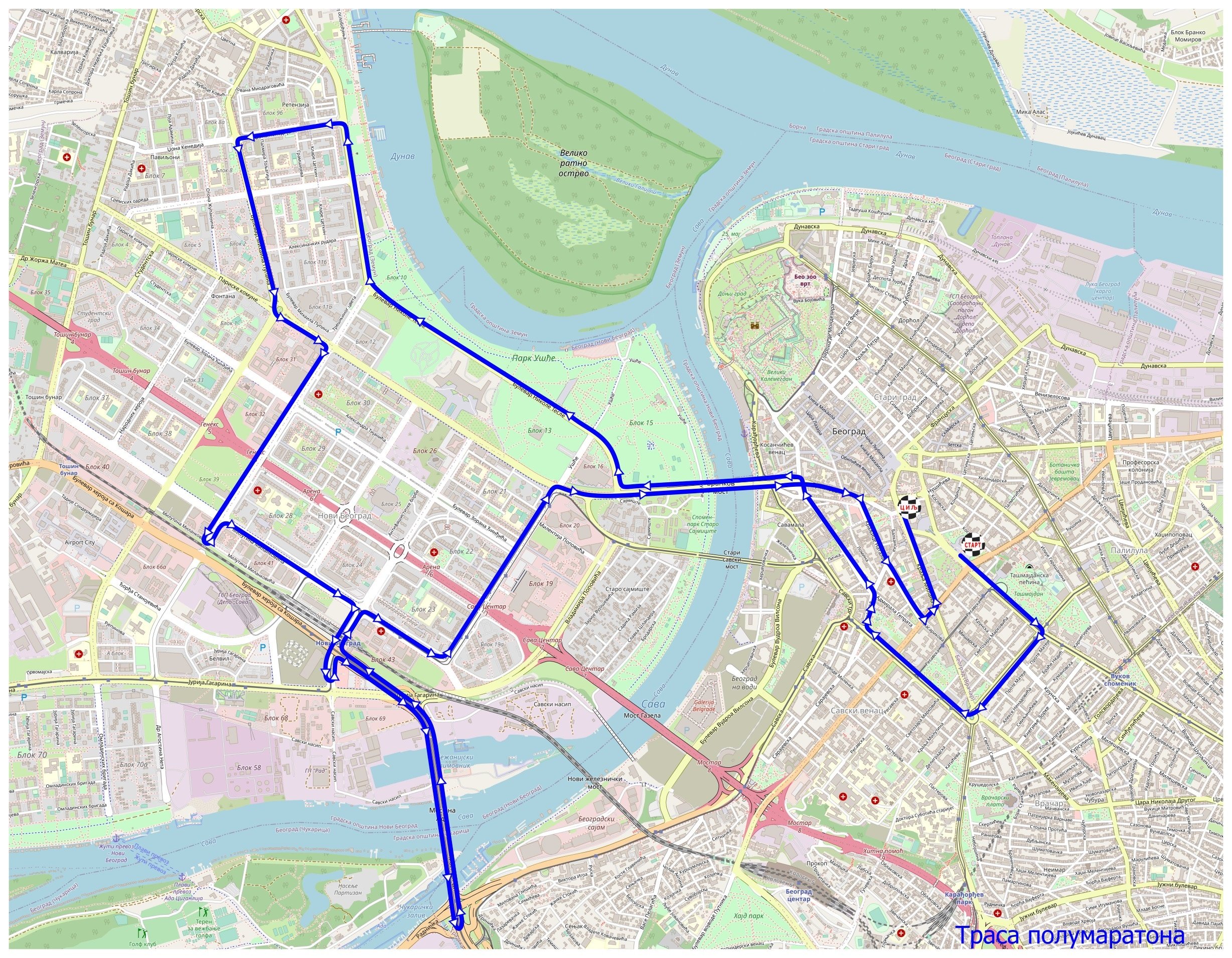 (MAPA) Izmena saobraćaja zbog maratona: Detaljan spisak i satnica zatvaranja ulica 4