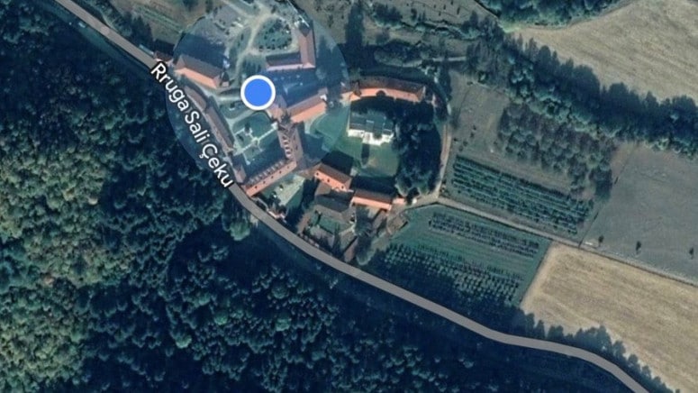 Sa Gugl mapa ponovo izbrisana oznaka sa imenom manastira Visoki Dečani 1