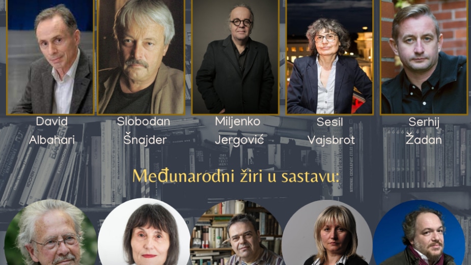 Pet evropskih pisaca u najužem izboru za Međunarodnu nagradu za književnost "Aleksandar Tišma" 1