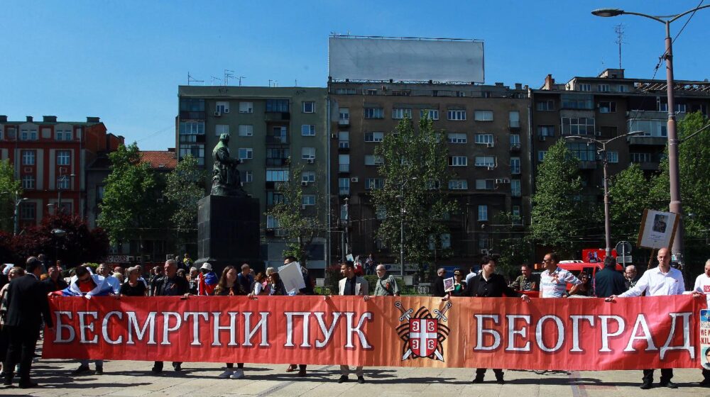 "Besmrtni puk" ipak šetao i Beogradom, a ne samo Banja Lukom: Ruska manifestacija koja zbog napada na Ukrajinu deluje kao provokacija 1