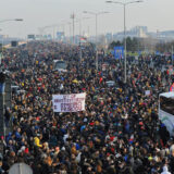 blokada mosta Gazela u Beogradu