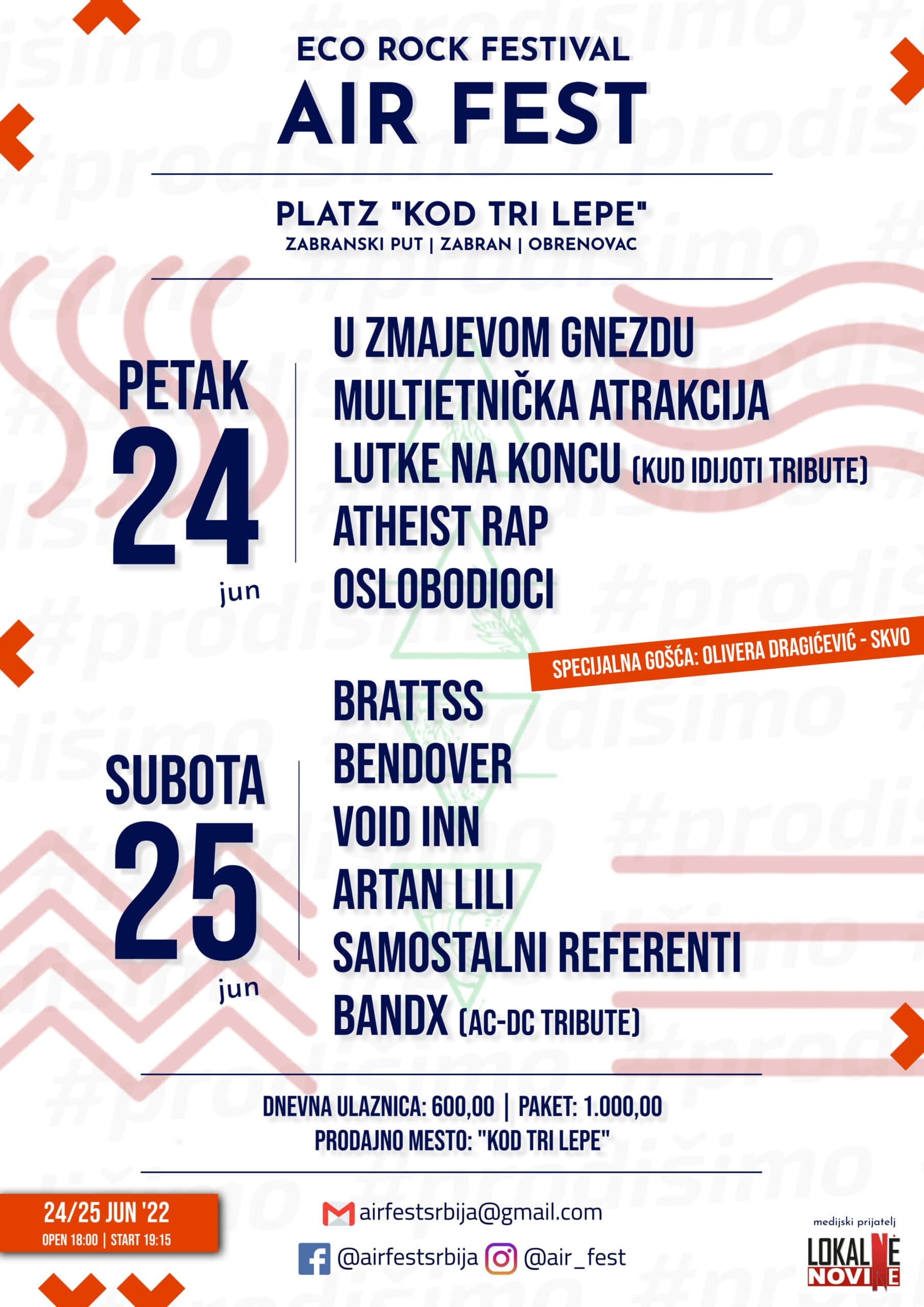 Spoj ekologije i rokenrola na AIR FEST-u u Obrenovcu 24. i 25. juna 2