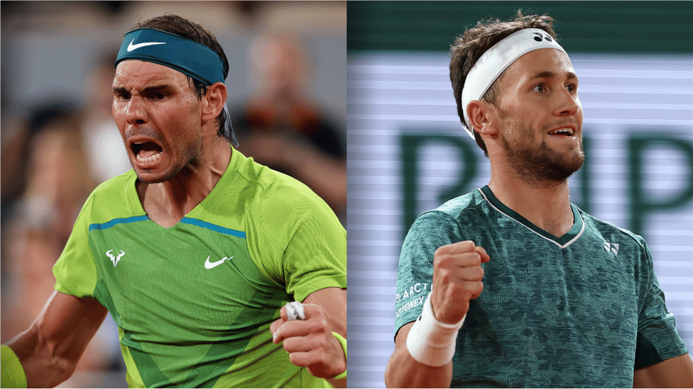 Rafael Nadal and Casper Ruud