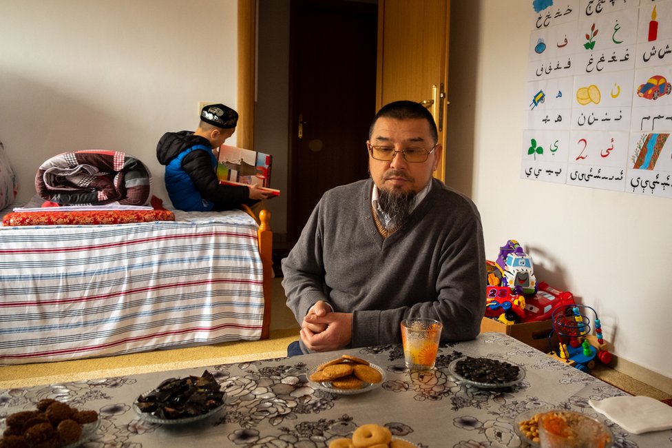 Abu Bakker Qassim at his home in Tirana. "This is not freedom," he said.