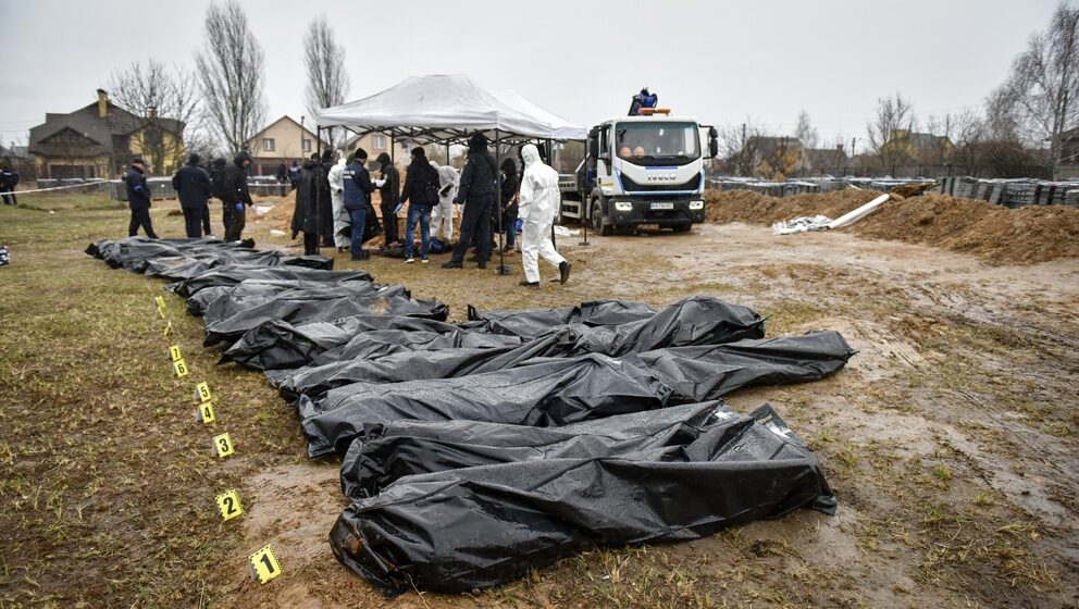 Mass graves discovered in Bucha, Ukraine