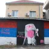 Očišćen mural patrijarhu Pavlu u Skenderbegovoj ulici 5