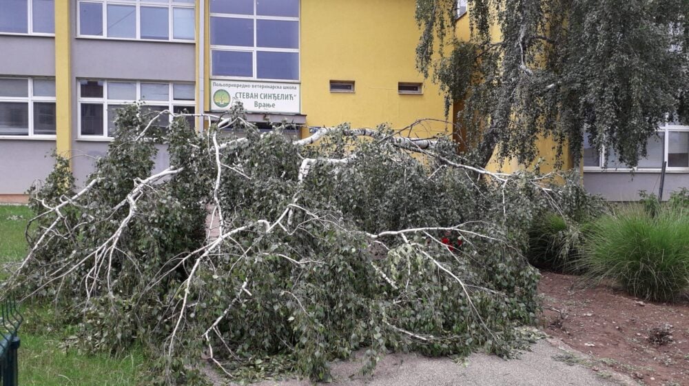 Grad praćen kišom i grmljavinom na širem području Vranja i okoline 1