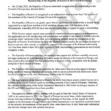 Non paper Albanije povodom zahteva Kosova za clanstvo u Savetu Evrope Albanija lobira za prijem Kosova u SE: Non-pejper prosleđen predstavnicima stalnih misija 3