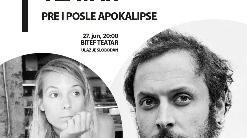 Srećko Horvat i Maja Pelević u Filozofskom teatru o savremenom svetu urušenih vrednosti i mogućoj apokalipsi 1