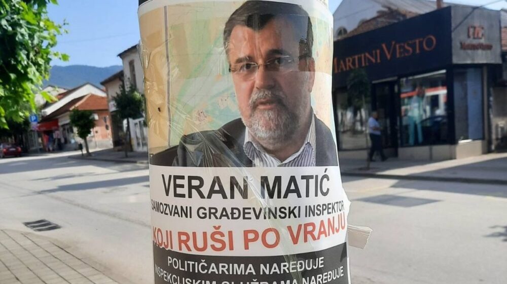 Vranje: Krivična prijava protiv još jednog mladića koji se sumnjiči za lepljenje plakata sa likom Verana Matića 1