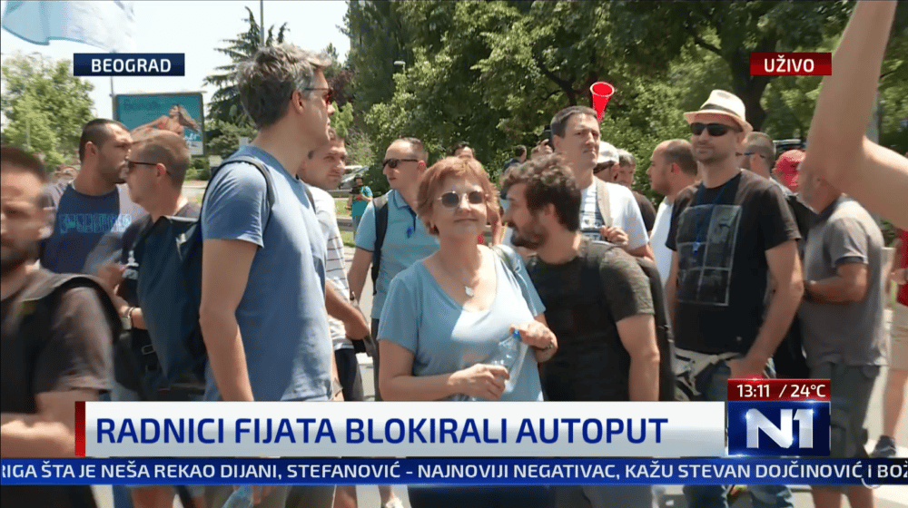 Biljana Stojković na blokadi radnika Fijata: Vlast samo blokada Beograda boli