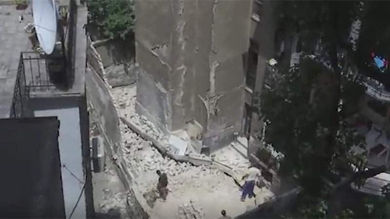 Srušio se zid između dve zgrade na Slaviji, niko nije povređen 1