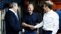 Zelenski ugostio Makrona, Šolca i Dragija: "Najtopliji zagrljaj između ukrajinskog i francuskog predsednika" 2
