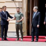 Makron, Šolc i Dragi u Kijevu: Podele oko toga kuda ide rat i kako ga okončati 14