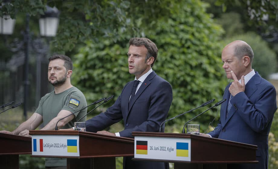 Analize u EU: Tajni ratni savet Makrona, Šolca i Zelenskog 1