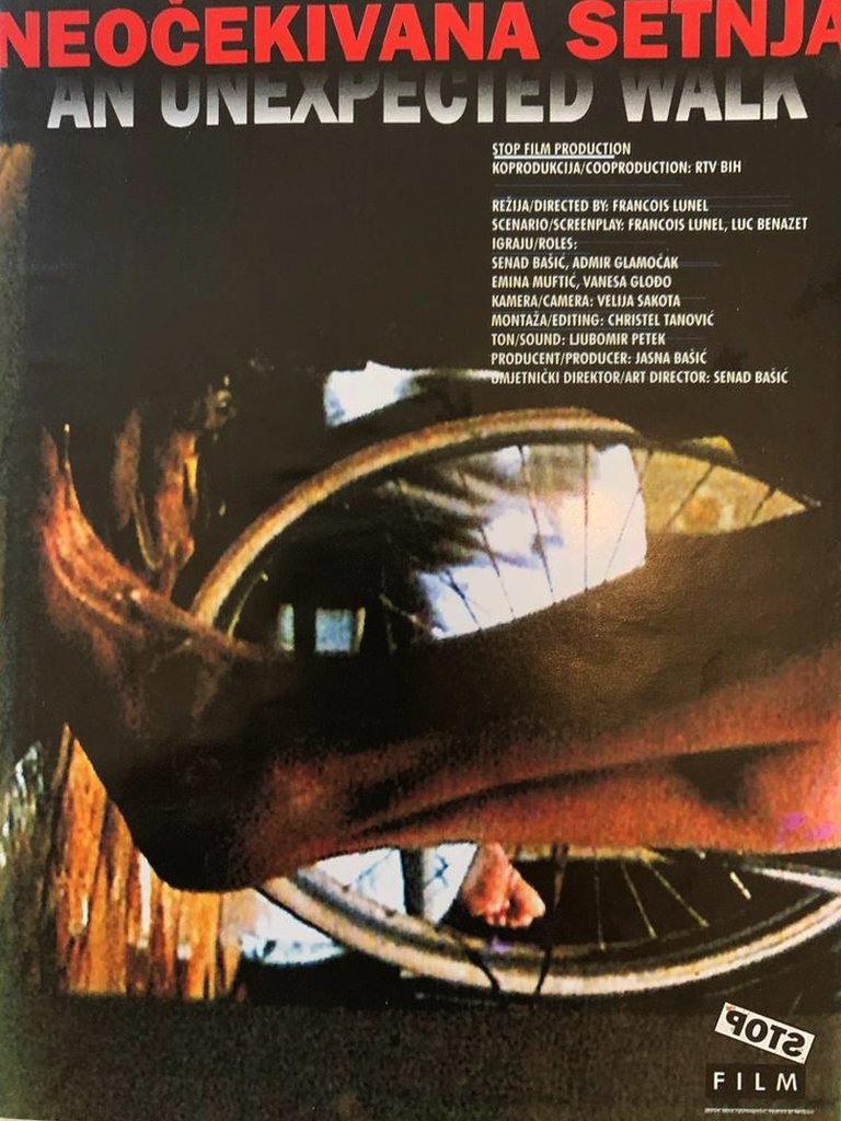 Rat u Bosni i Hercegovini, Sarajevo i film: Kako je sniman igrani film u opkoljenom gradu 2 Plakat filma Neočekivana šetnja