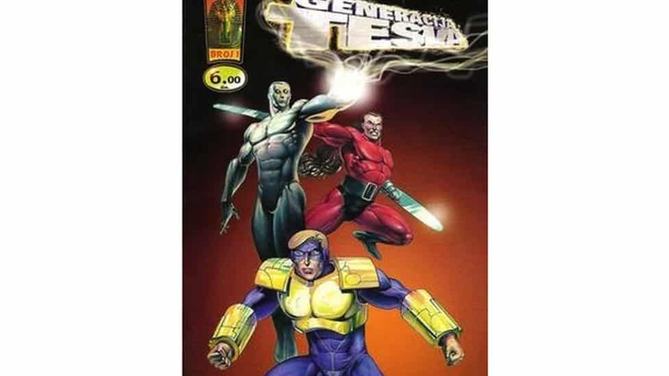 Nikola Tesla: Ekscentrični naučnik kao superheroj na filmu i u stripu 4 Naslovna strana prvog broja "Generacija Tesla"