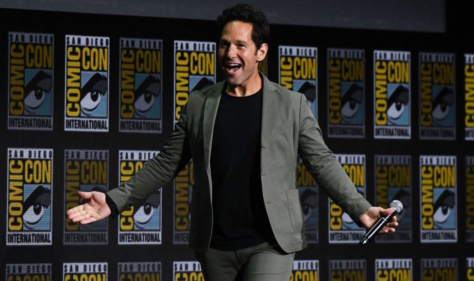 Superheroji i Marvel: Najavljene Faza 5 i Faza 6 - stiže „Crni panter: Vakanda zauvek" i još dva filma o Osvetnicima 2 Paul Rudd, who plays Ant-Man, on stage at Comic-Con in San Diego