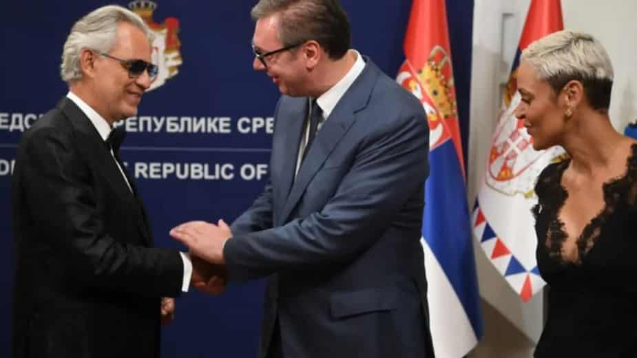Vučić odlikovao Bočelija i Marizu zlatnom medaljom za zasluge 1