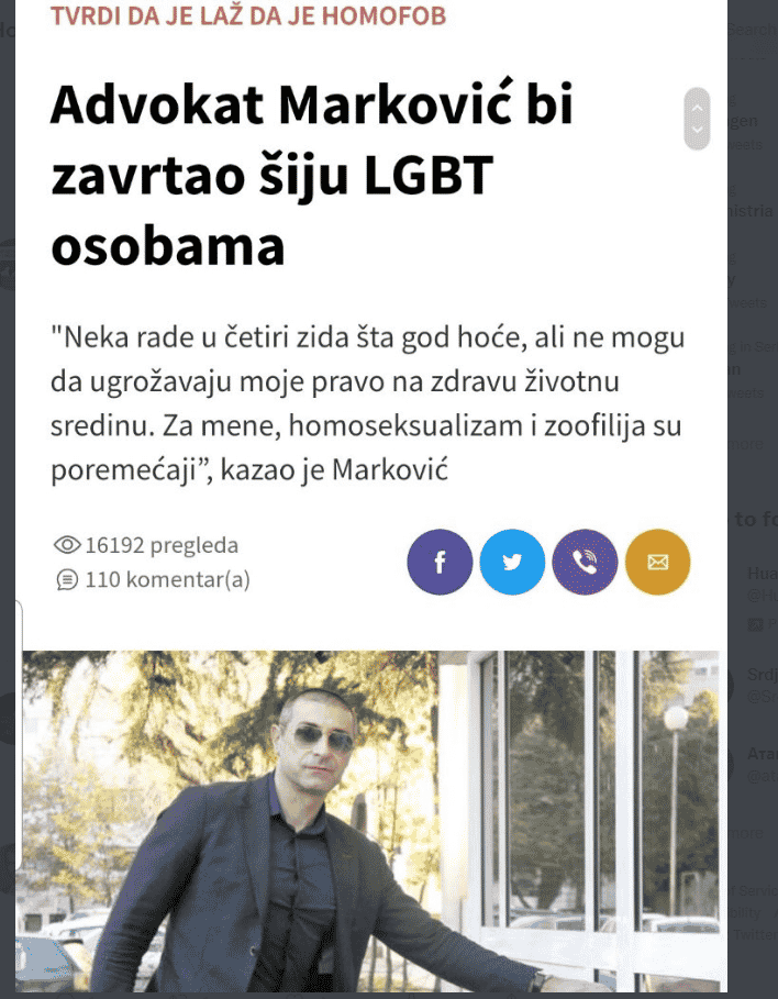 Spaić: Abazović da povuče predlog za Markovića, neću sedeti za istim stolom sa osvedočenim promotorom homofobije, mizoginije i seksizma 2