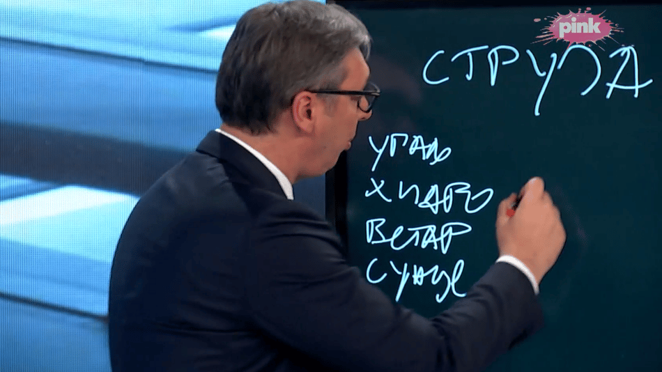"Već smo uveli vanredno stanje, ali to nismo tako nazvali": Vučić predstavio probleme na tabli u studiju Pinka 2 "Već smo uveli vanredno stanje, ali to nismo tako nazvali": Vučić predstavio probleme na tabli u studiju Pinka 2