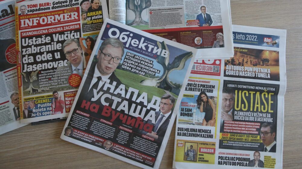 Kako su srpski tabloidi pisali o zabrani posete Vučića Jasenovcu: Novo dolivanje ulja na vatru nacionalne mržnje 1