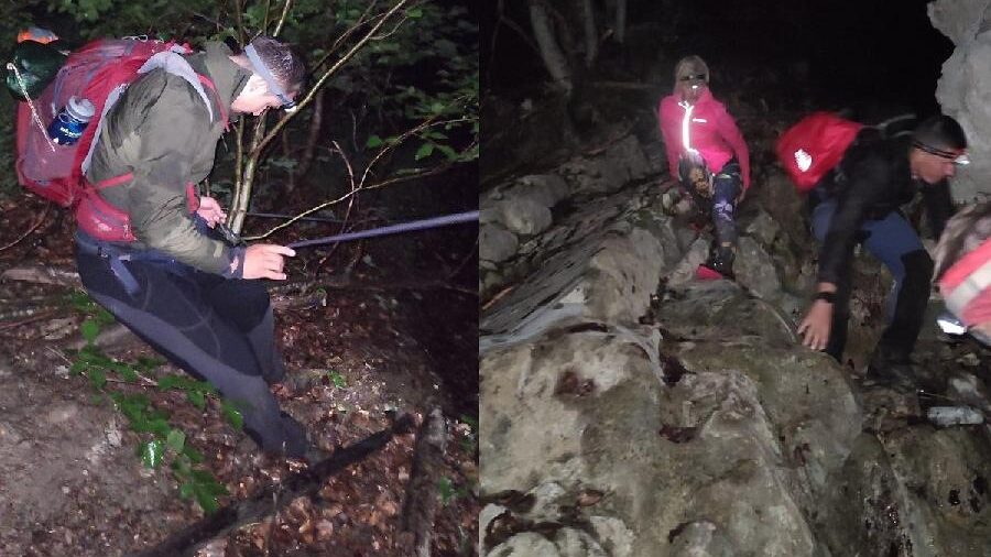 Turisti u Crnoj Gori bili zaglavljeni u steni, akcija spasavanja trajala sedam sati 1