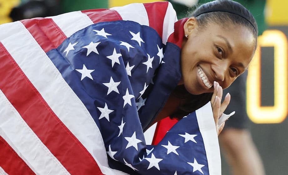 Dvadeseta medalja Alison Feliks 1