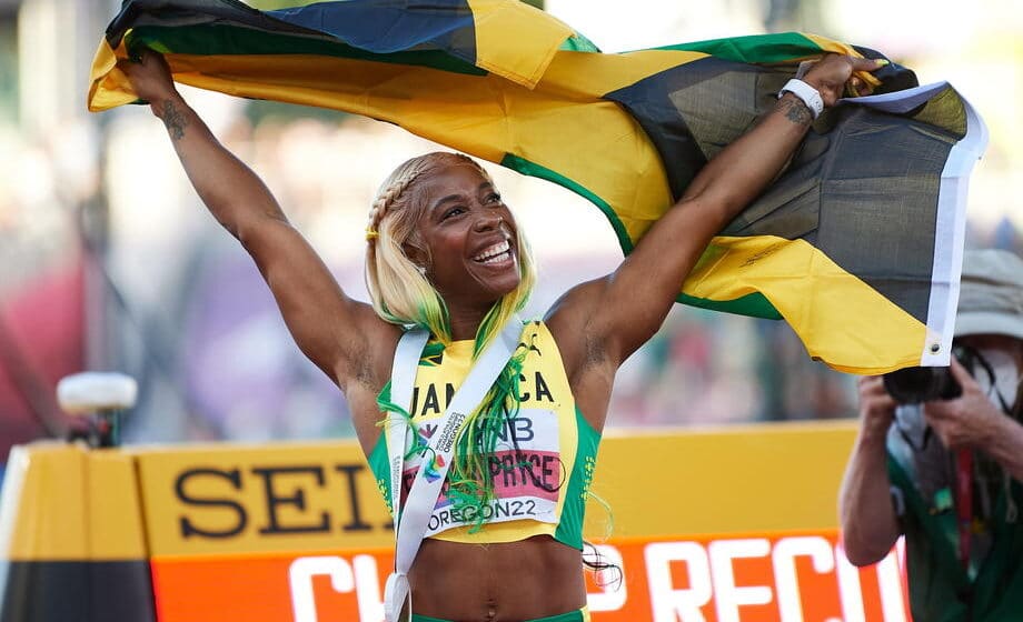 Jamajčanke osvojile tri medalje u trci na 100 metara na Svetskom prvenstvu u Judžinu 1
