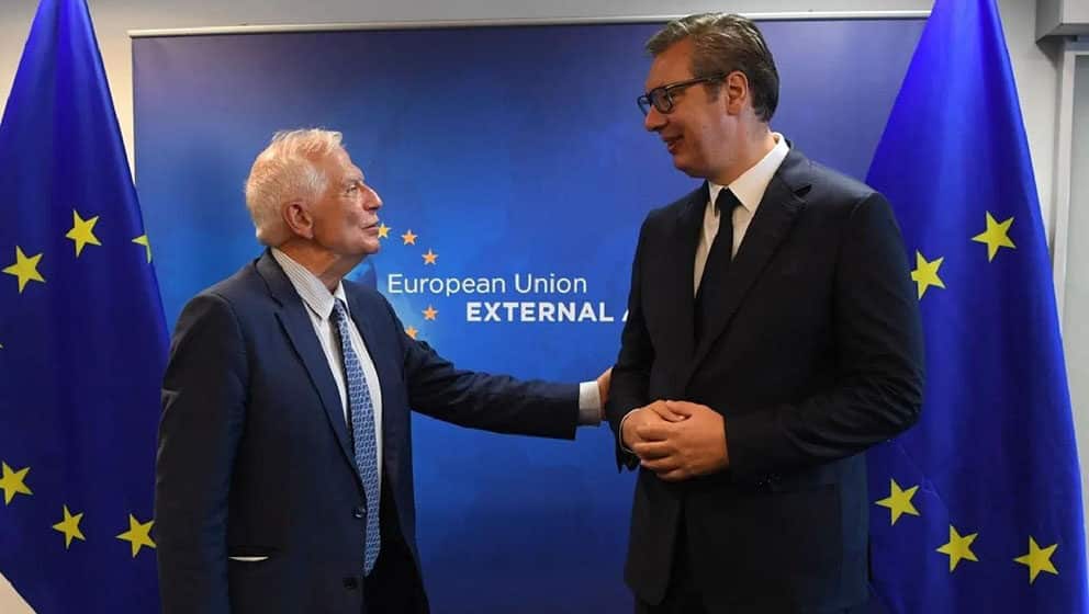 Borelj će izvestiti šefove diplomatija zemalja članica EU o razgovorima koje je imao u Parizu sa Vučićem i Kurtijem 1